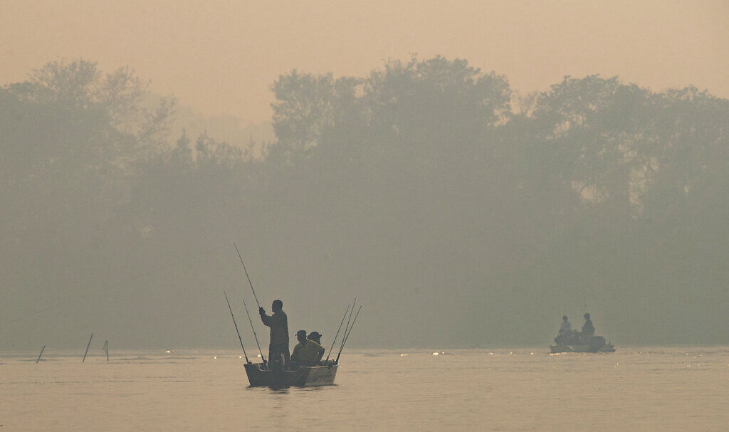 APTOPIX Brazil Wetlands Fire